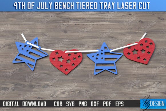 Download 4th of July Element Laser Cut | CNC File - Premium Bundle