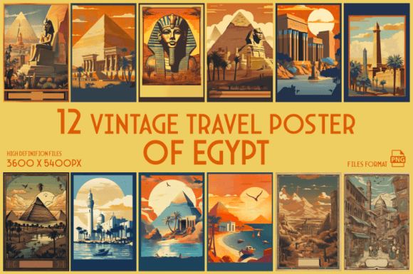 Download Vintage Travel Posters of Egypt - Premium Resources