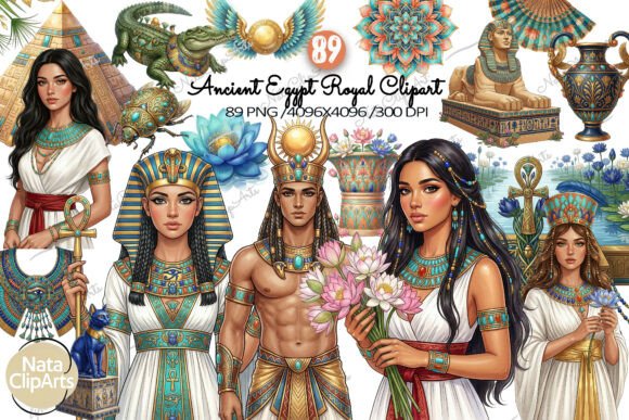Download Ancient Egypt Royal Clipart Set - Premium Resources